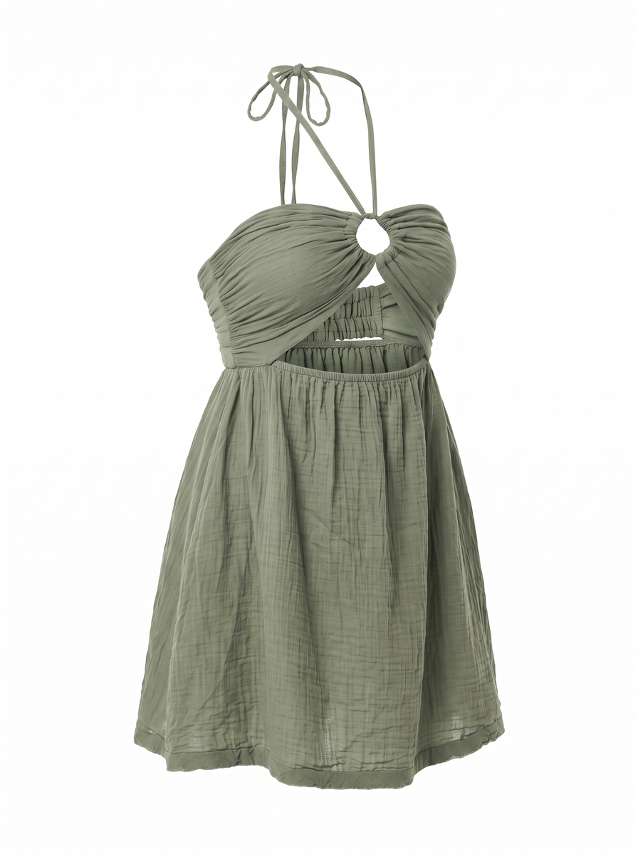 Nissa Halter Yaka Mini Elbise