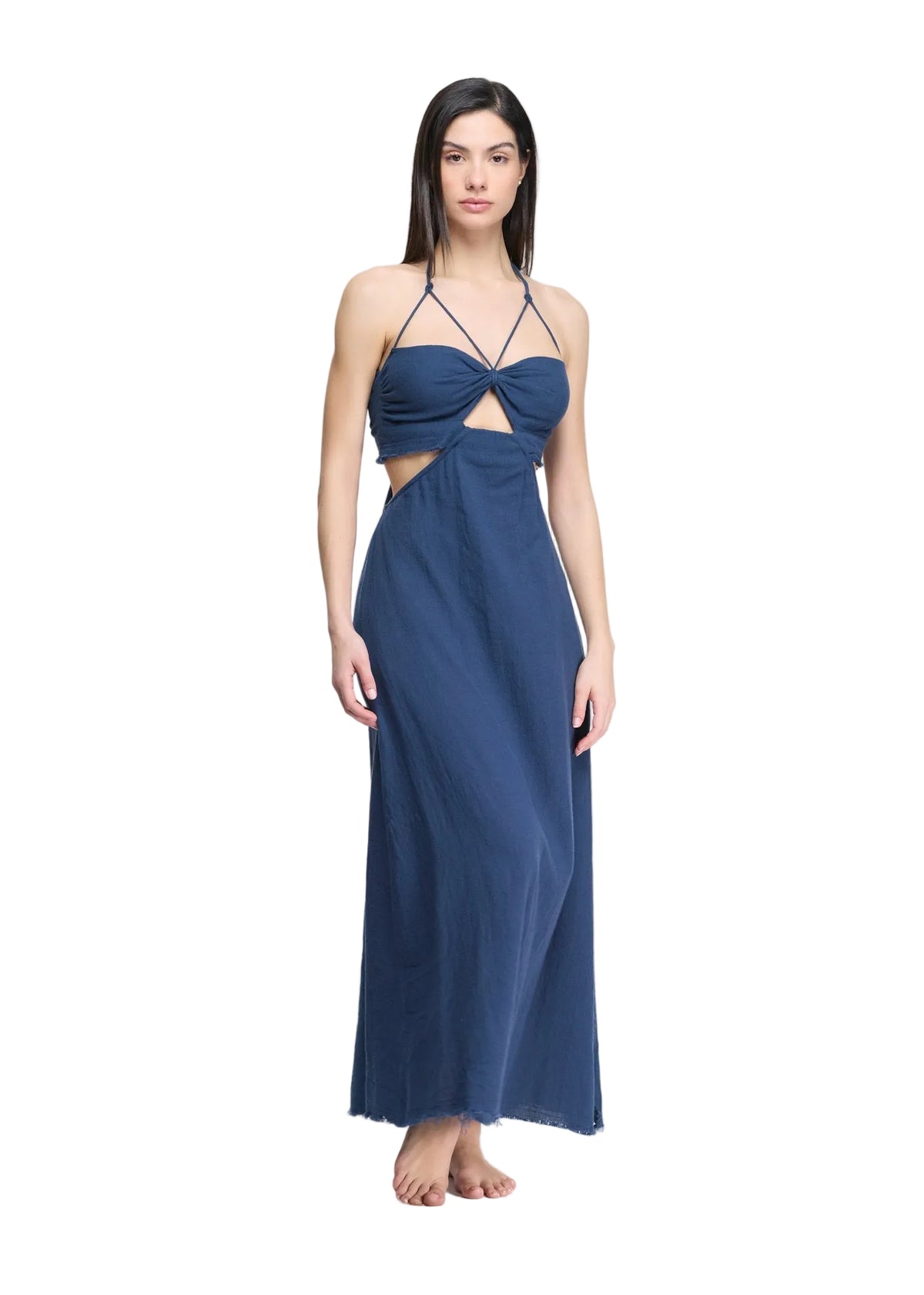 Calypso Halter Yaka Maksi Elbise