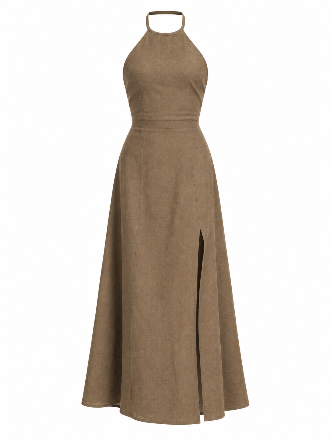 Olea Halter Keten Elbise