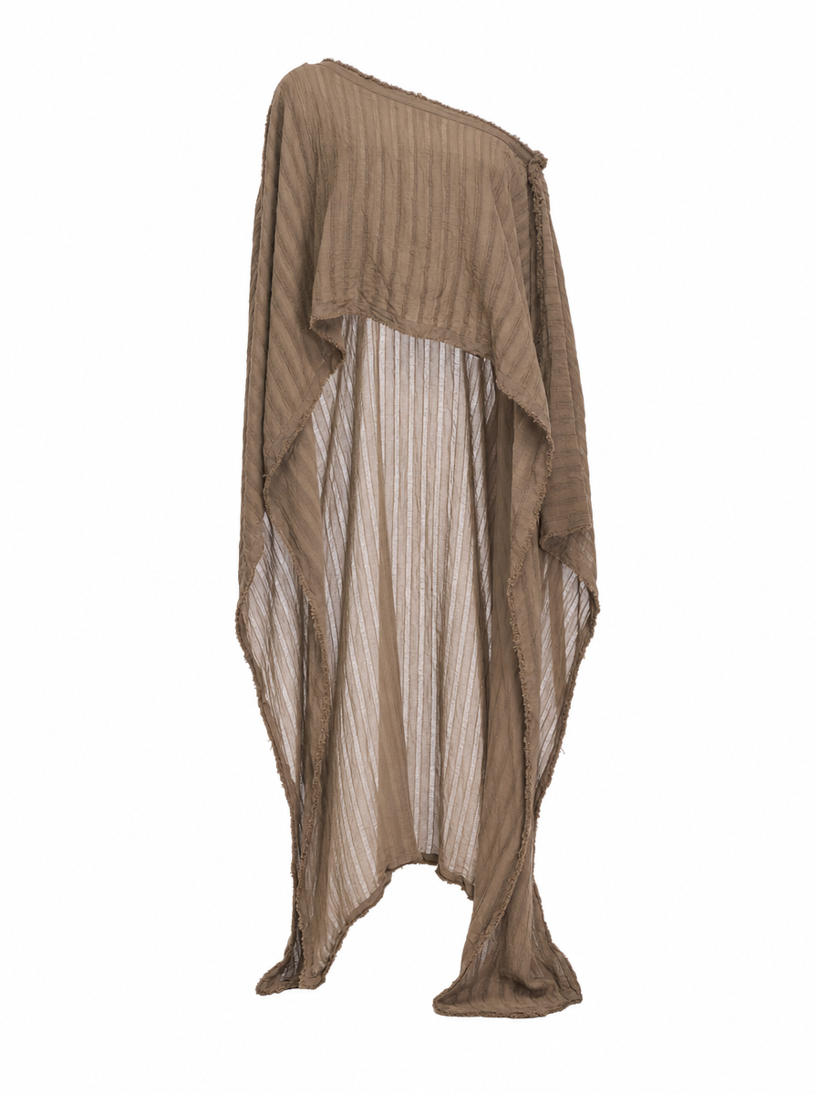 Hera Asymmetrical Cotton Caftan