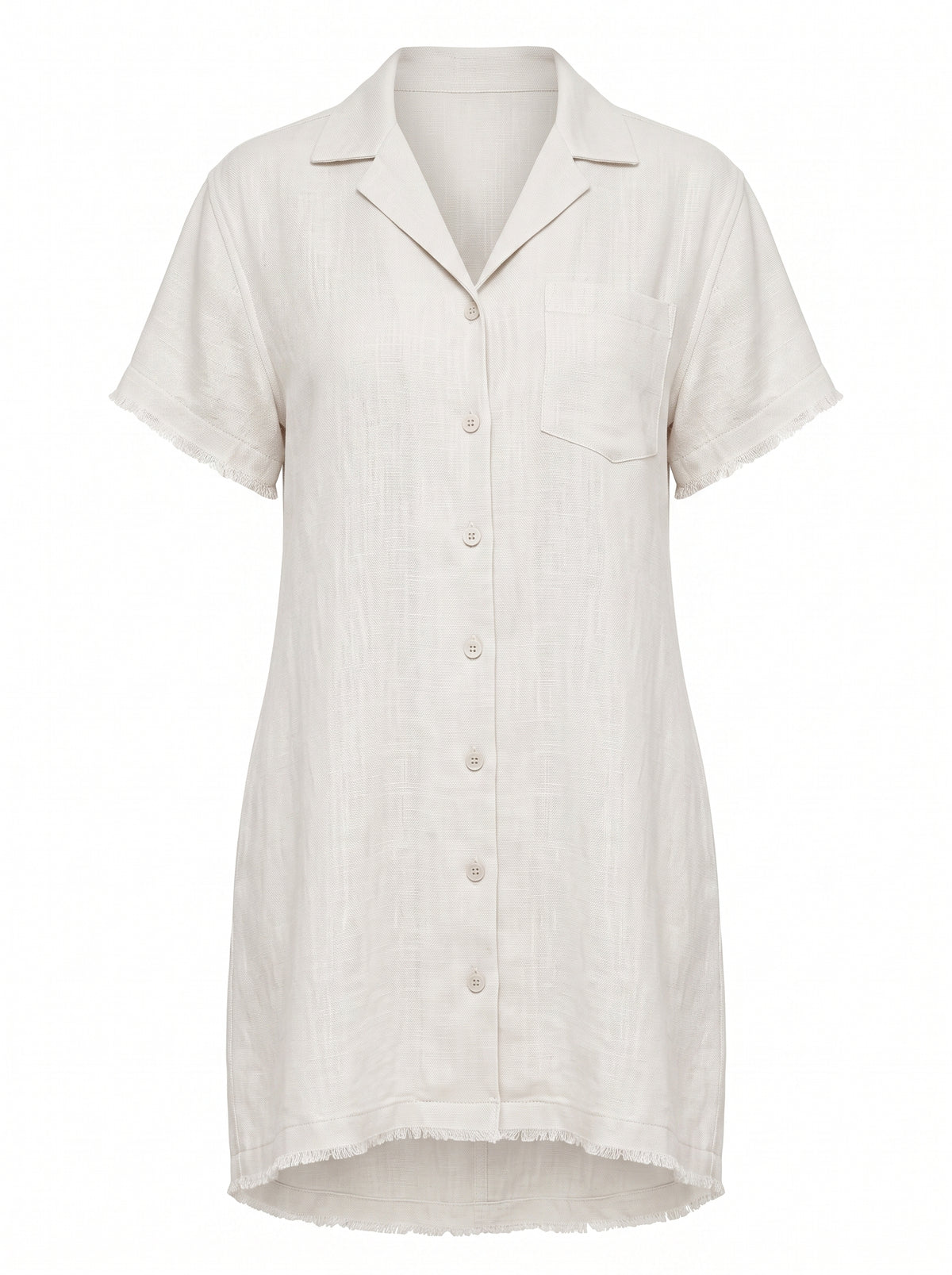 Terra Linen Blend Shirt Dress