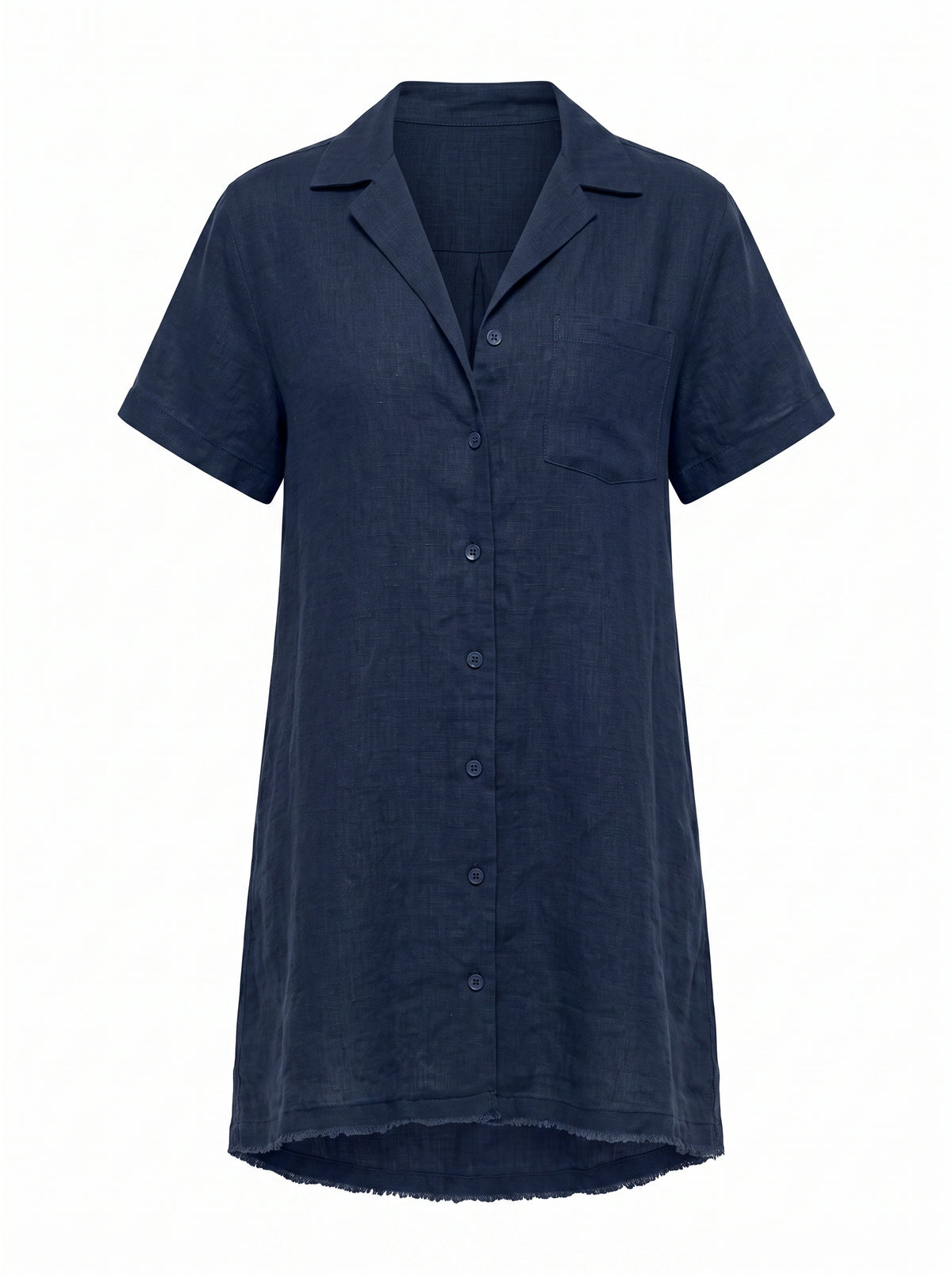 Terra Linen Blend Shirt Dress