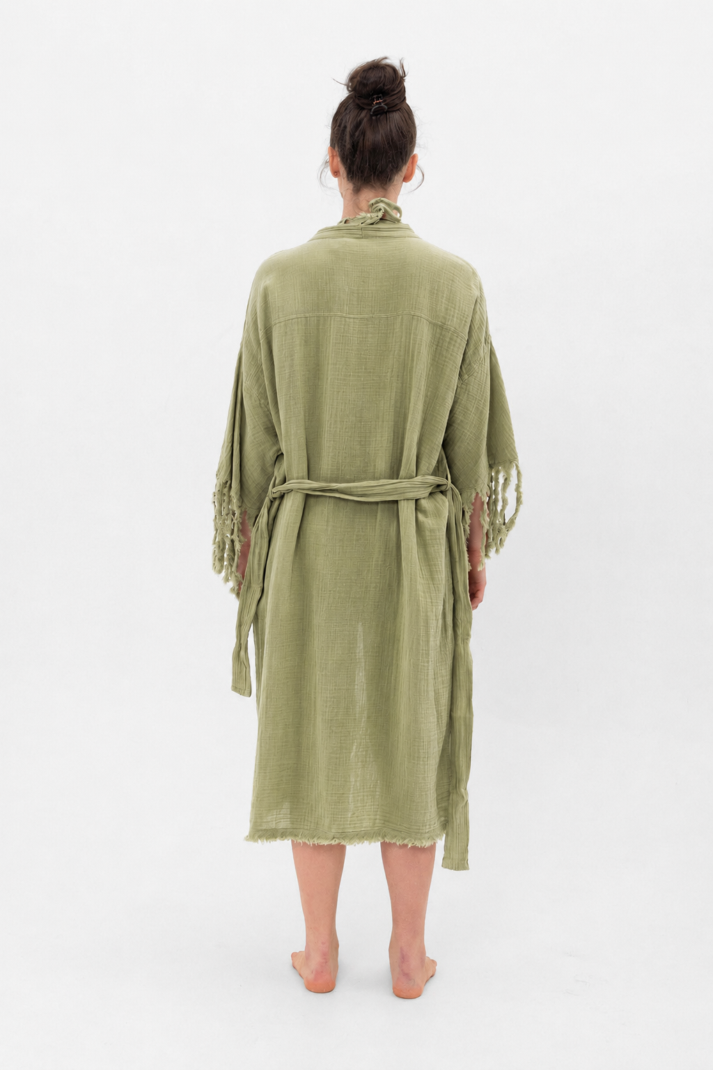 MIRA TASSEL-DETAILED SLEEVE KIMONO