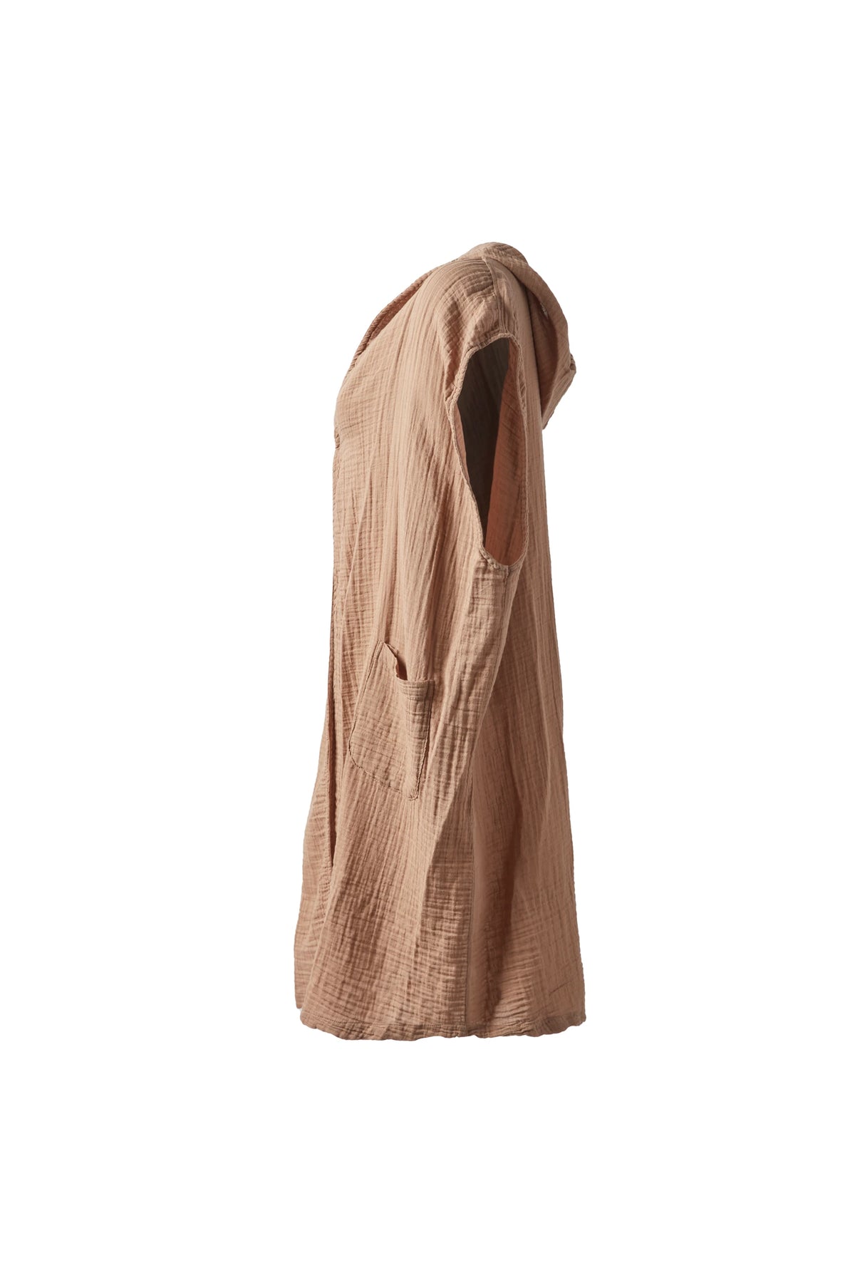 MENA HOODED LONG VEST