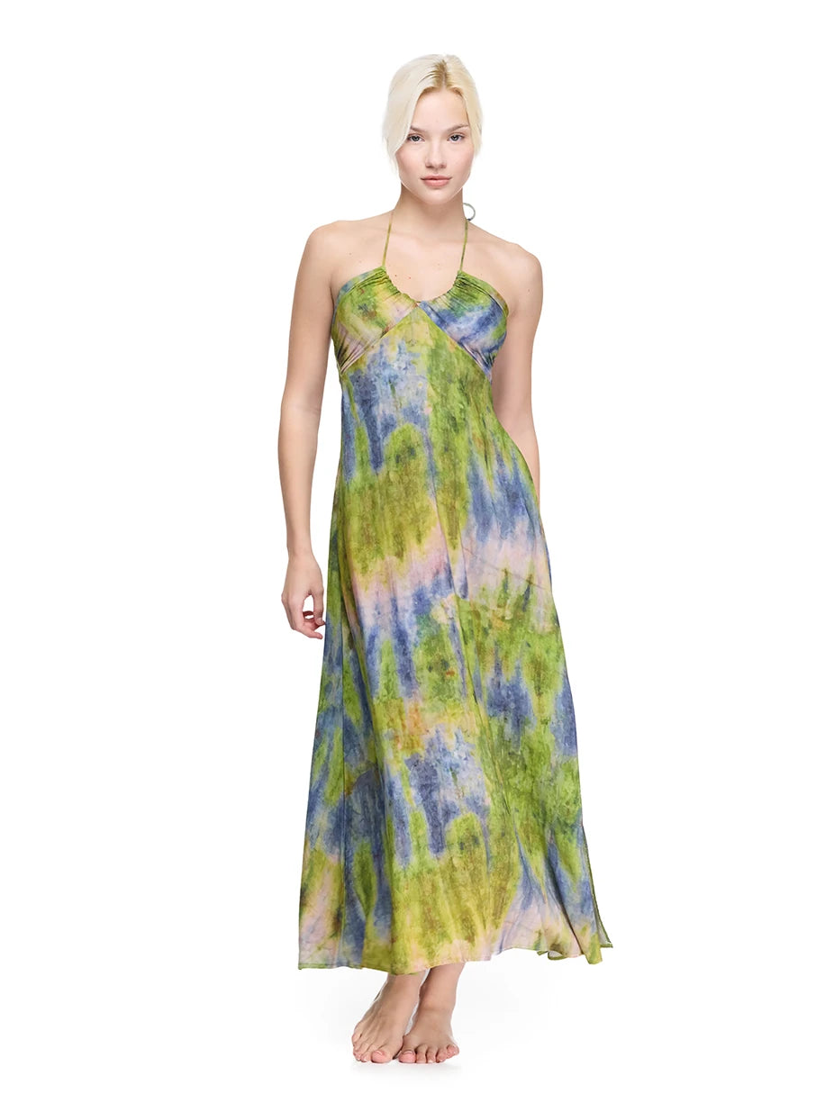 Dora Viskon Batik Elbise