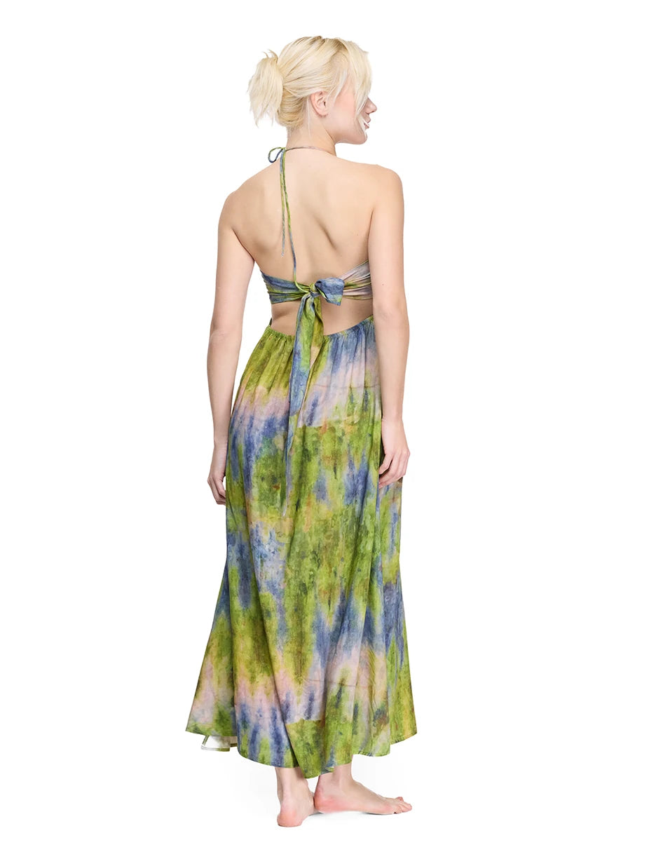Dora Viskon Batik Elbise
