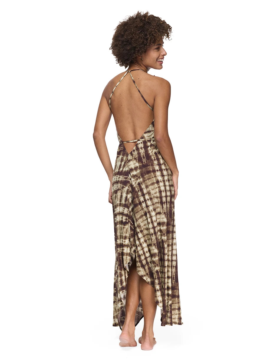 Luna Viskon Batik Elbise