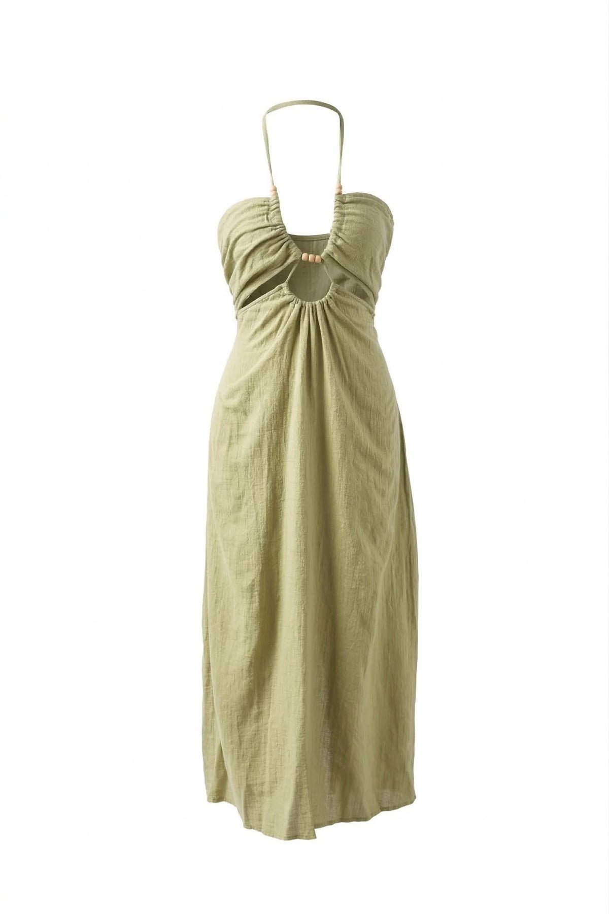 MAR BEADED LOW-CUT DRESS