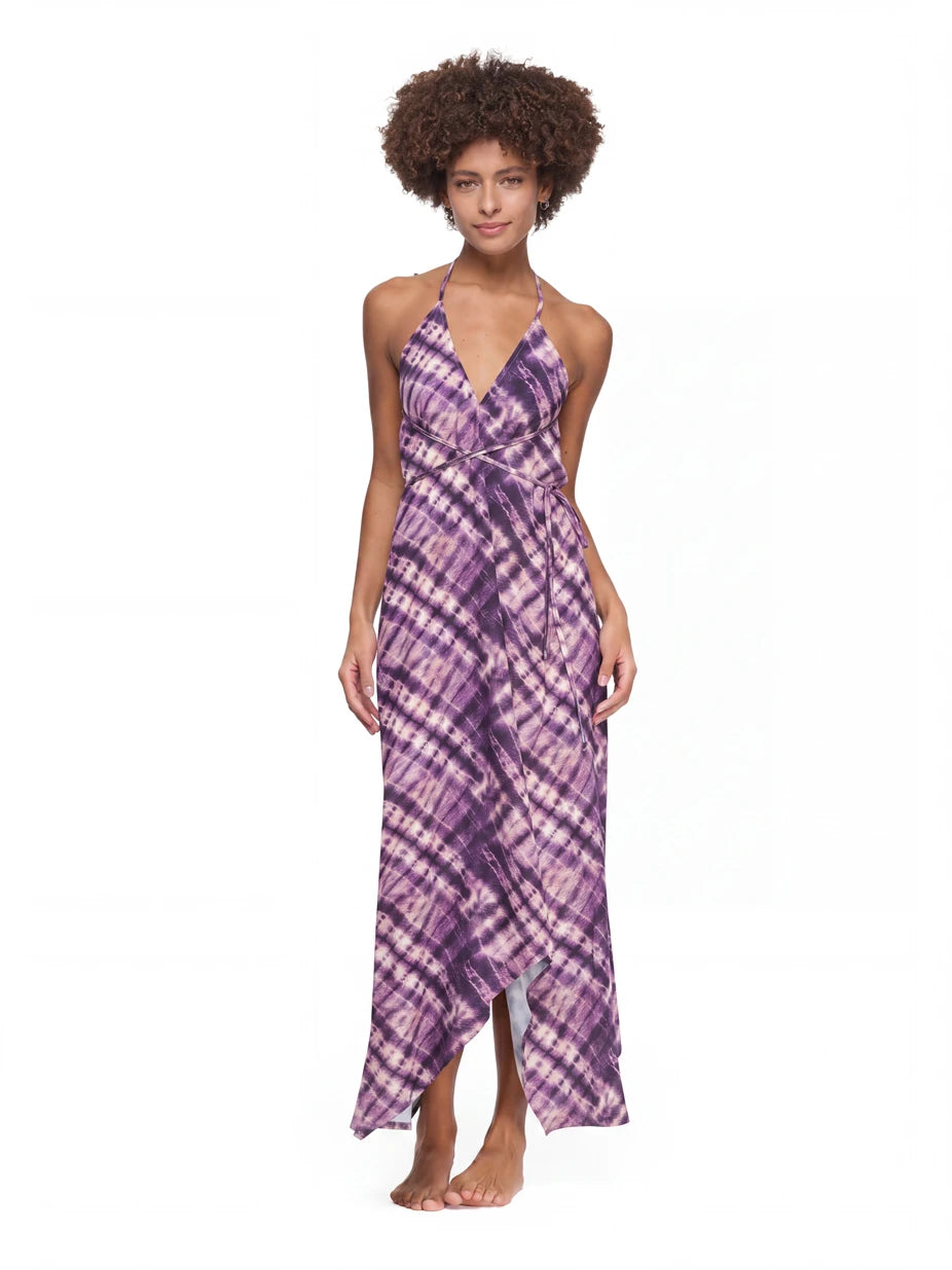Luna Viskon Batik Elbise
