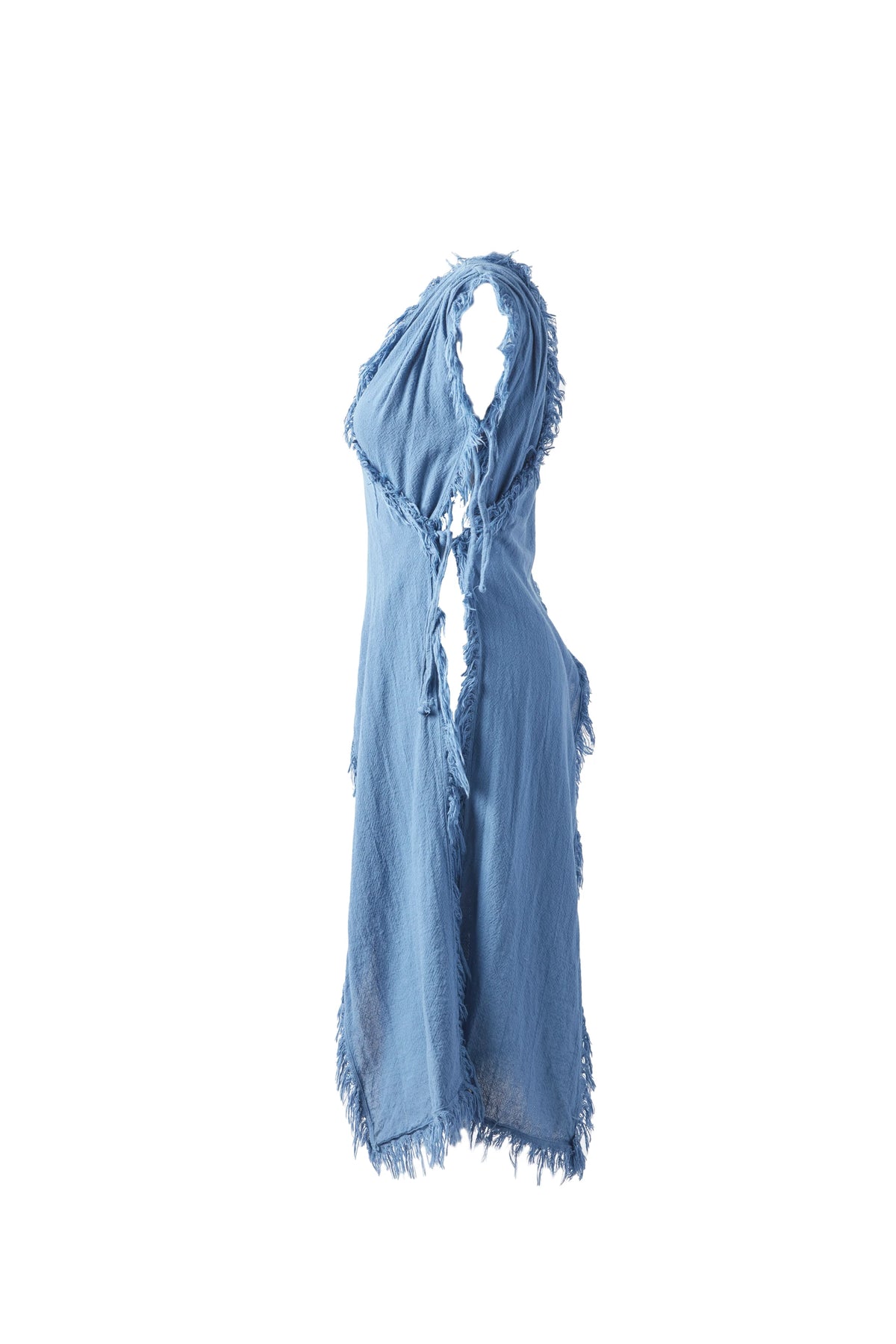 KIRKE Dirty Stitch Detailed Cross Kimono