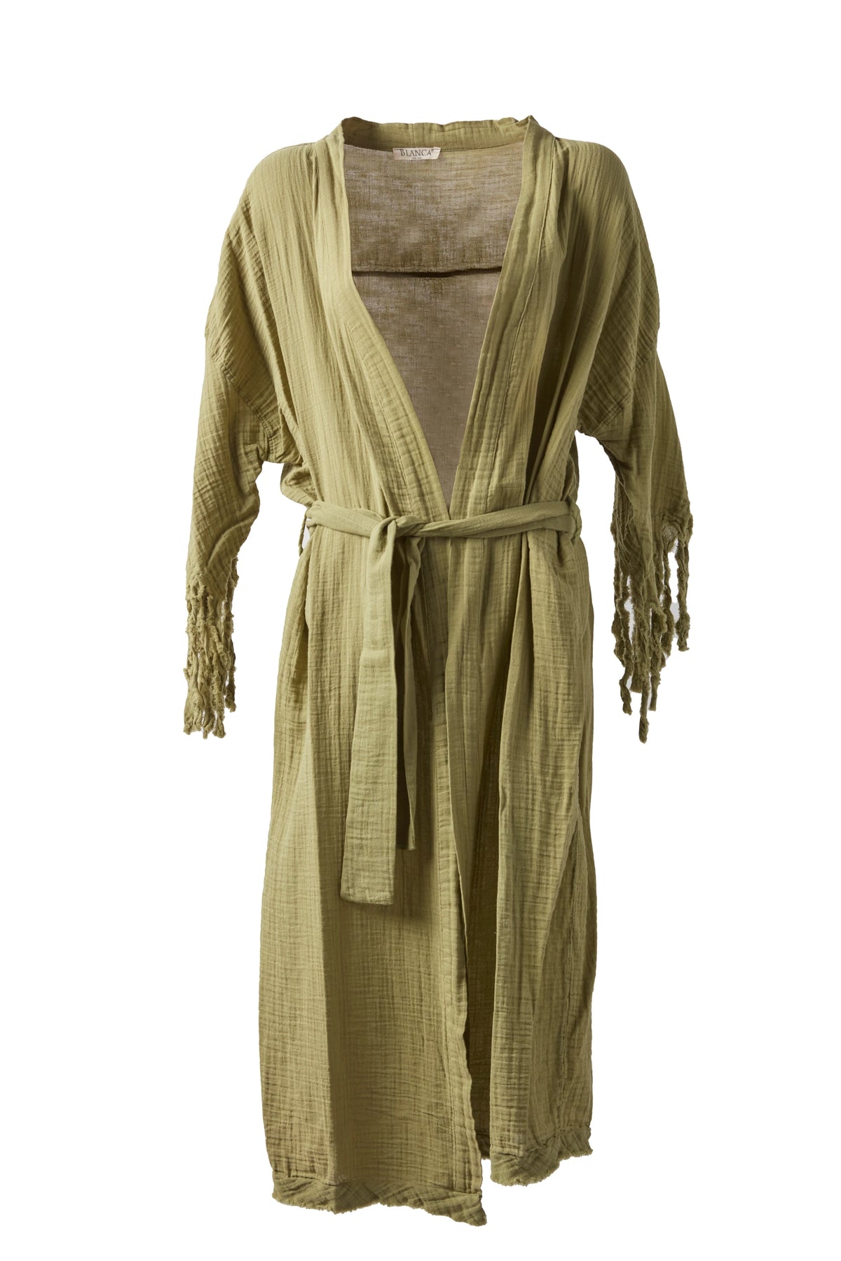 MIRA TASSEL-DETAILED SLEEVE KIMONO