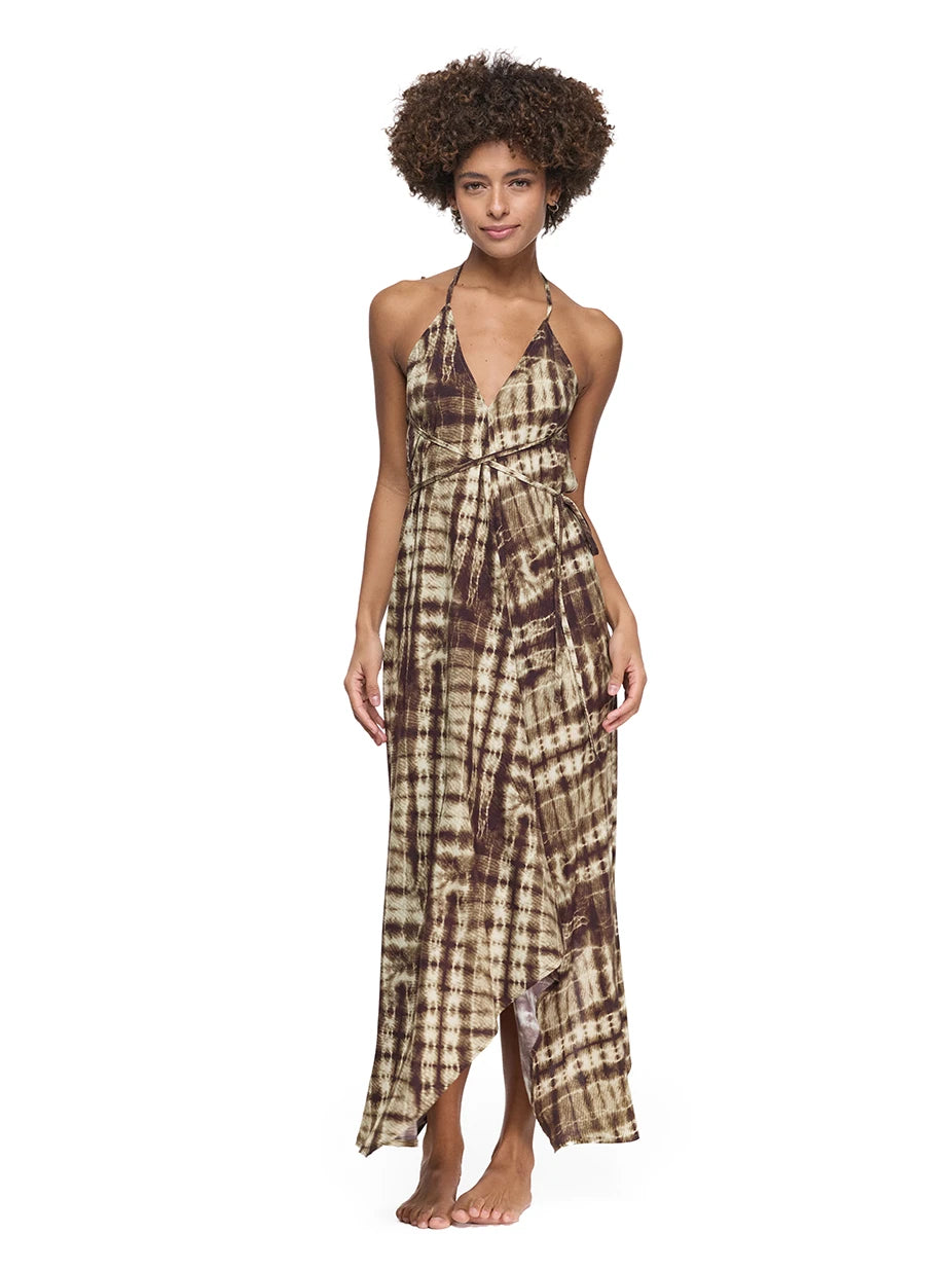 Luna Viskon Batik Elbise