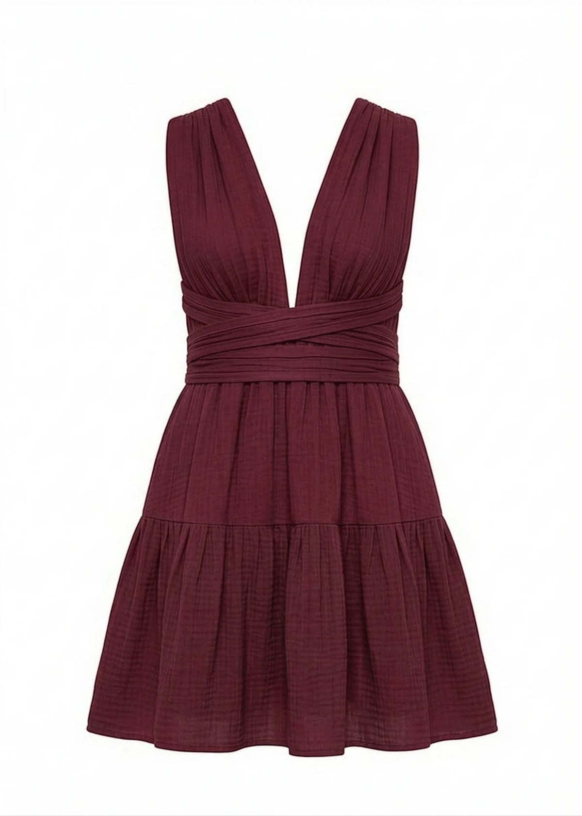 ERIS FUNCTIONAL DRAPED DETAILED DRESS