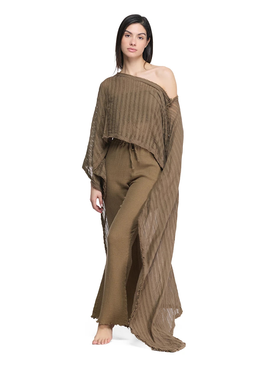 Hera Asymmetrical Cotton Caftan