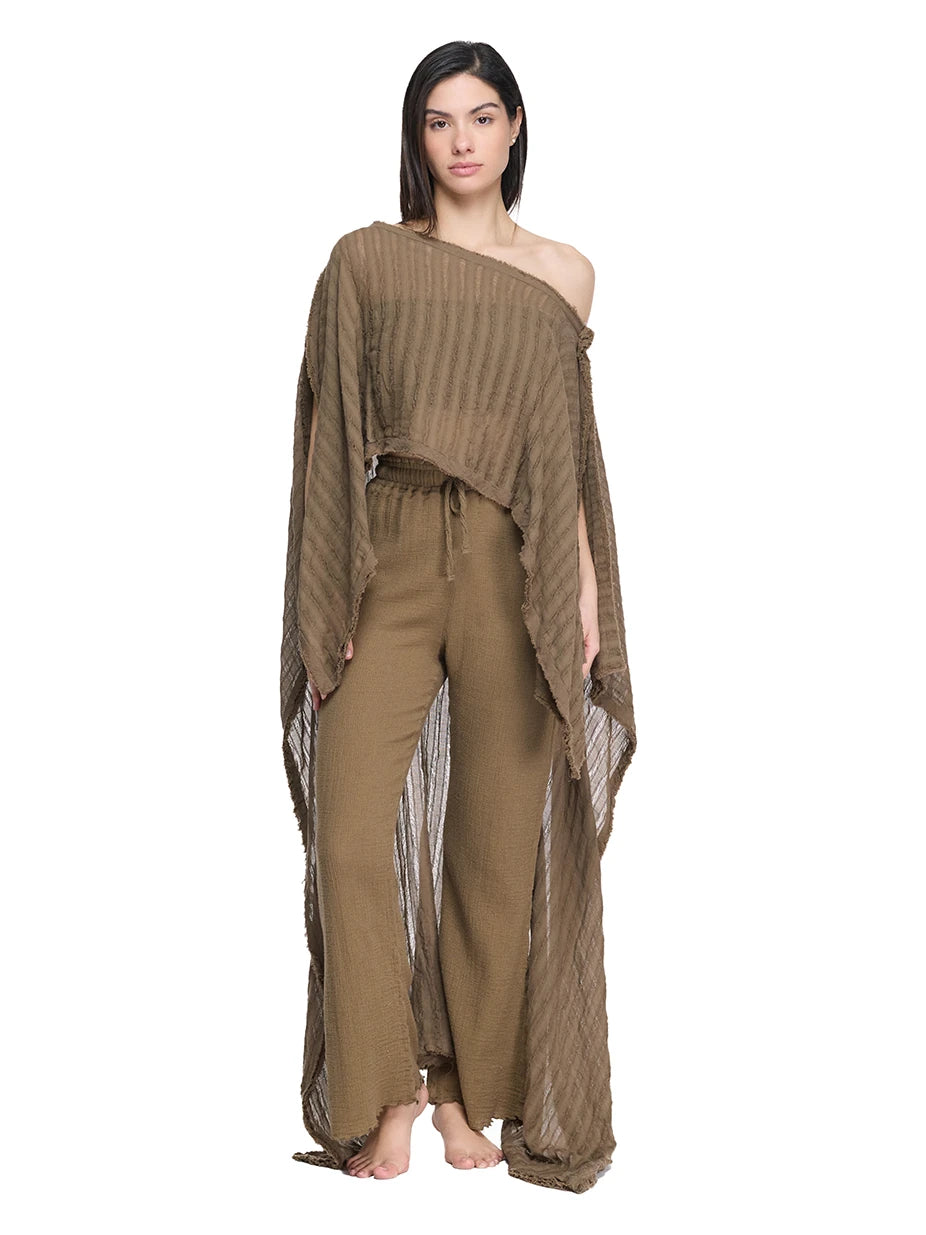 Hera Asymmetrical Cotton Caftan