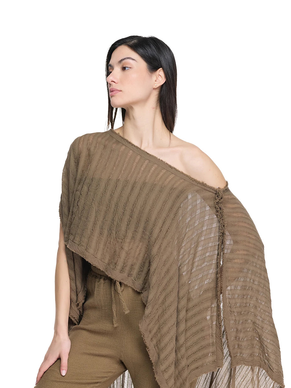 Hera Asymmetrical Cotton Caftan