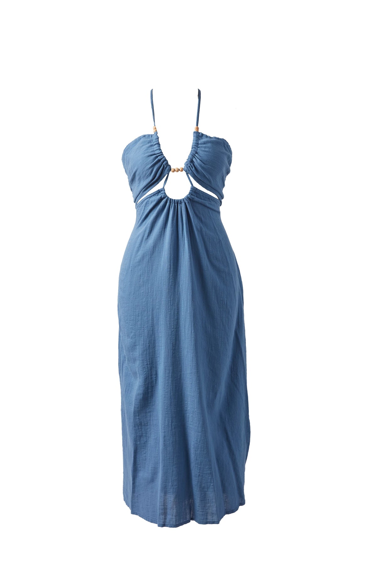 MAR BEADED LOW-CUT DRESS