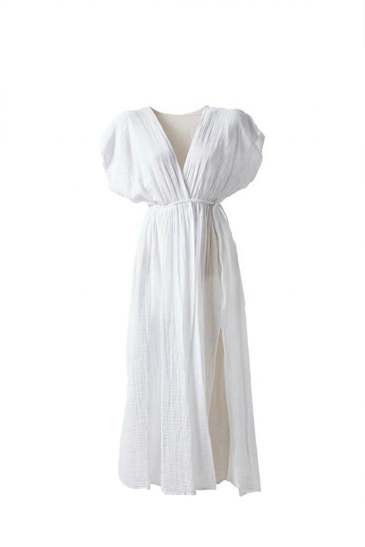 COTTON BREEZE  BAĞLAMA DETAYLI ELBİSE