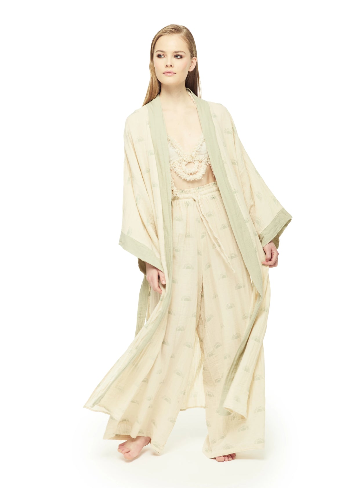 SUN PATTERNED KIMONO